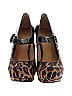 Nine West Animal Print Brown Tan Heels Size 7 1/2 - photo 2