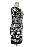 Joseph Ribkoff Graphic Black Cocktail Dress Size 10 - photo 4