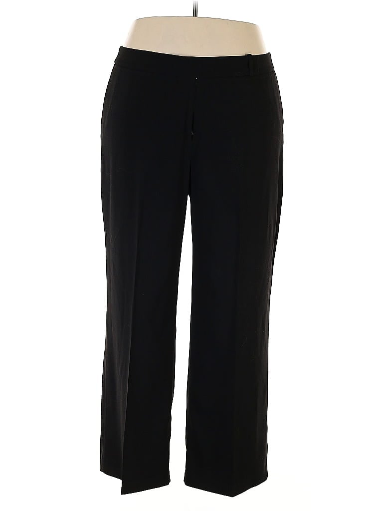 Newport News 100% Polyester Black Dress Pants Size 22 - photo 1