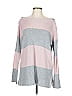 Vince Camuto Color Block Pink Pullover Sweater Size L - photo 1