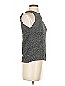 Ann Taylor Factory 100% Cotton Gray Sleeveless Top Size S - photo 4