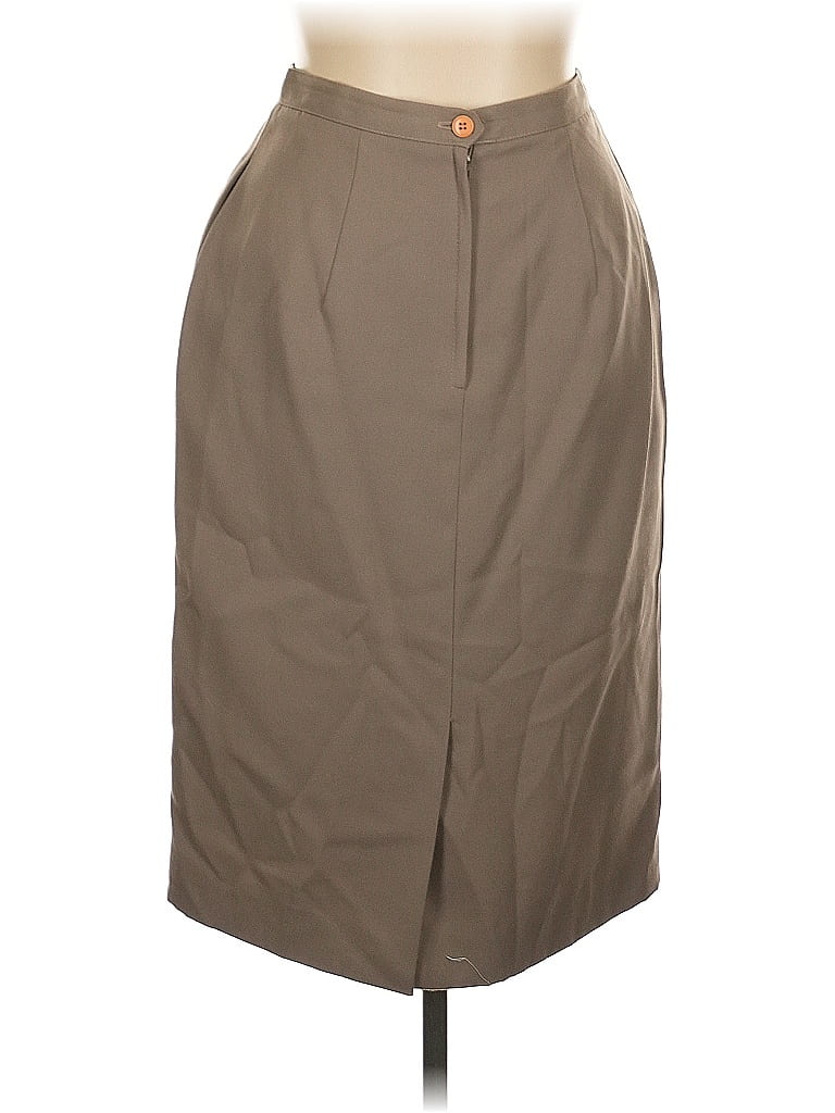 Pre-owned Assorted Brands Formal Skirt In Brown