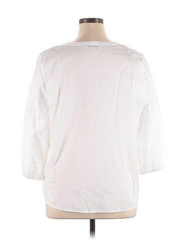 Croft & Barrow 3/4 Sleeve Blouse (view 2)