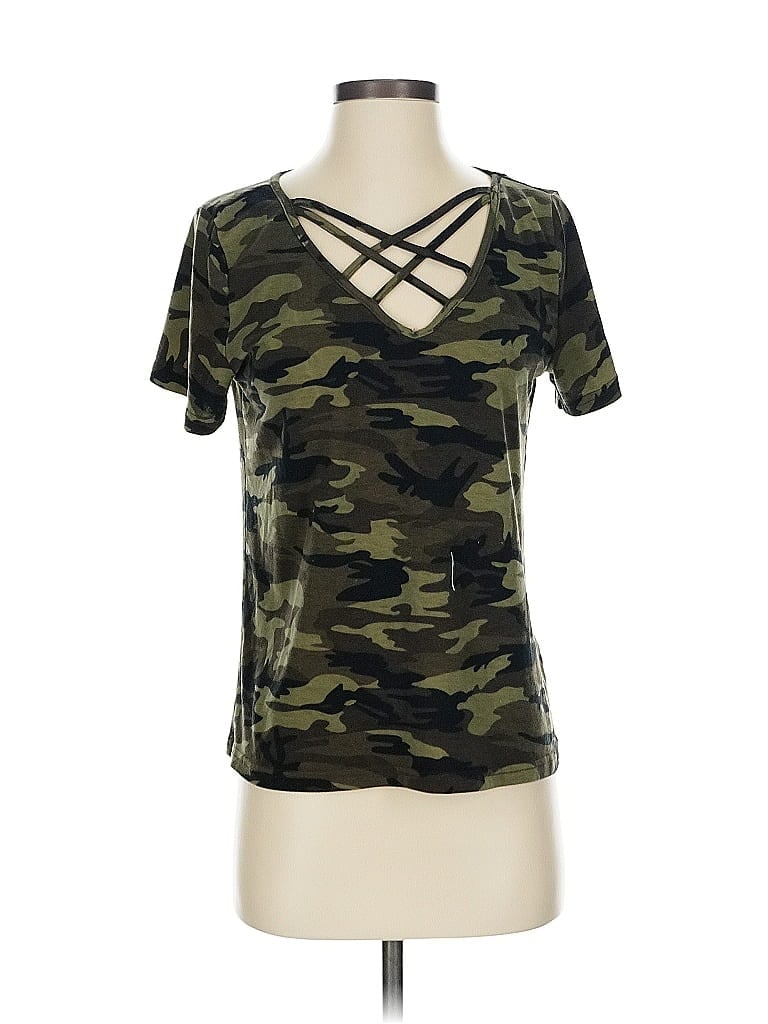 Pre-owned Unbranded Short Sleeve T-shirt In Green