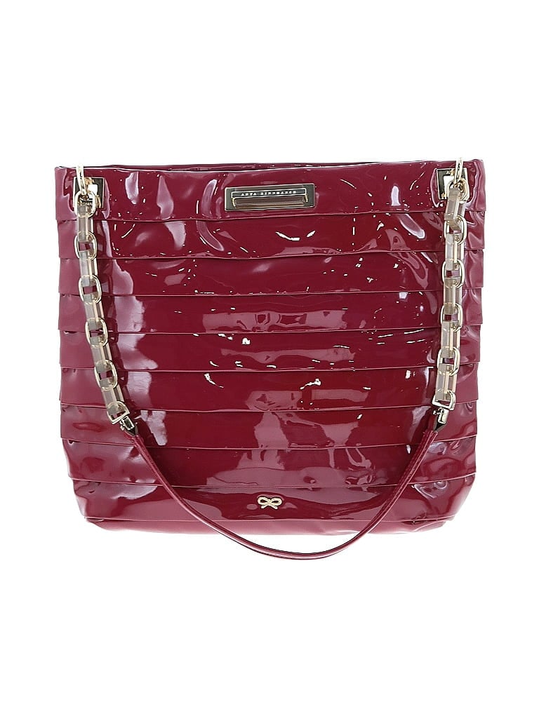 Anya Hindmarch Burgundy Pink Shoulder Bag One size - photo 1