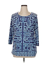 Jm Collection 3/4 Sleeve Blouse
