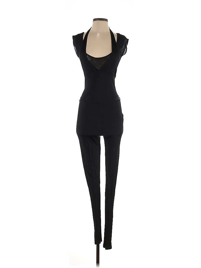 Diesel 100% Viscose Solid Black Jumpsuit Size S - photo 1