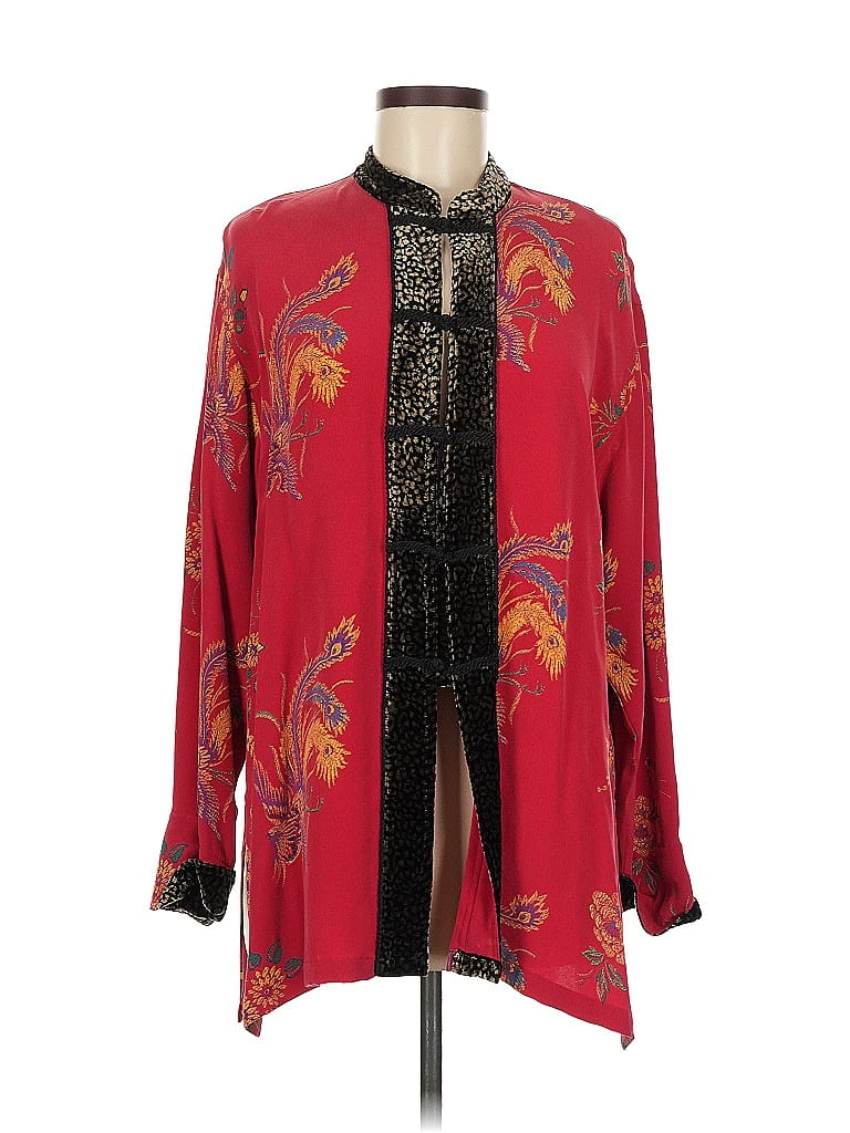 Chico's Design Red Kimono Size Med (1) - photo 1