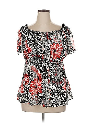 Ashley Stewart Short Sleeve Blouse (view 1)