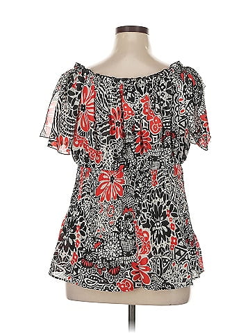 Ashley Stewart Short Sleeve Blouse (view 2)