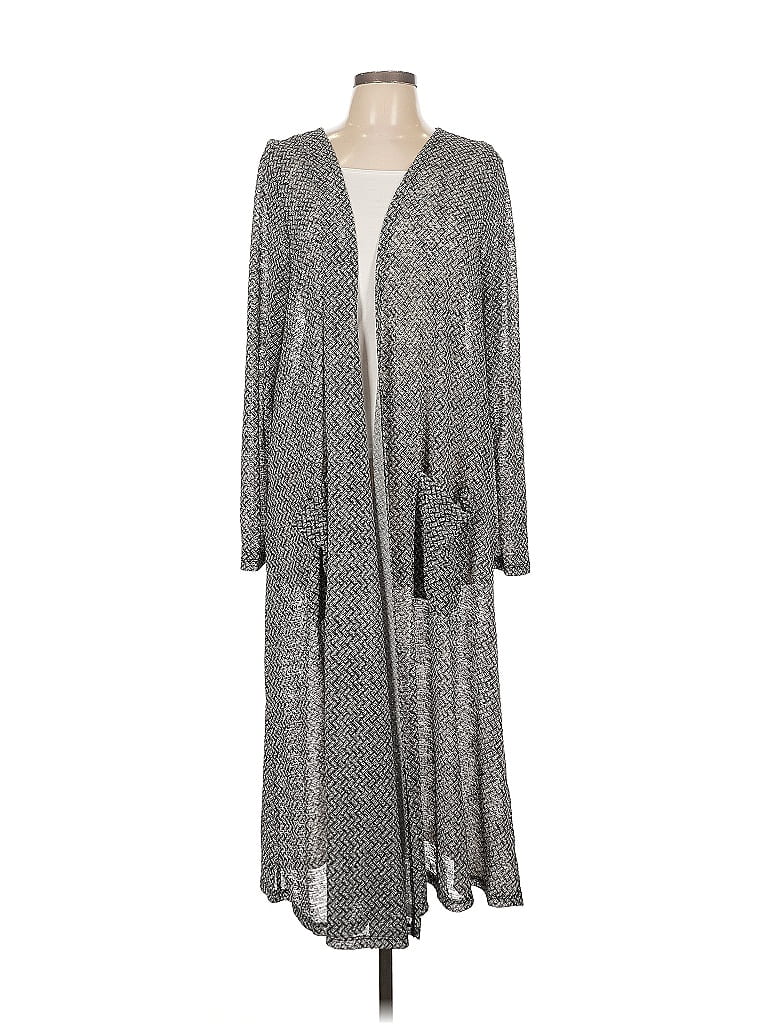 Pre-owned Lularoe Cardigan Sweater In Gray