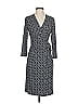 Back Label Print Gray Casual Dress Size 4 - photo 1