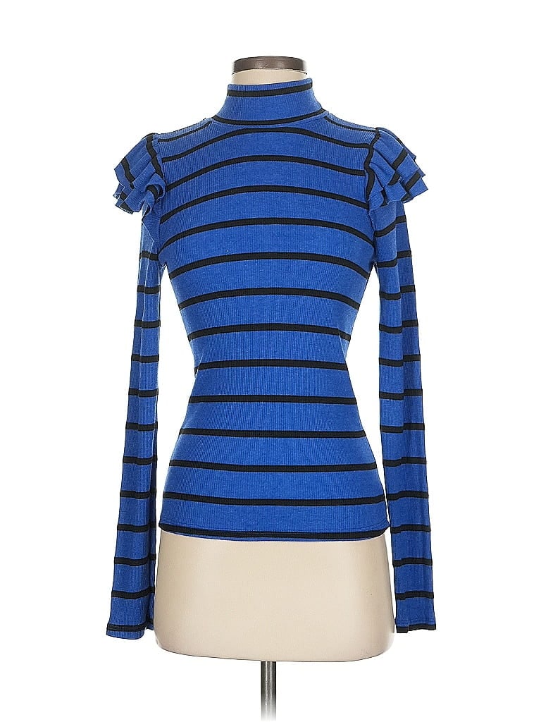 Pre-owned T.la Turtleneck Sweater In Blue