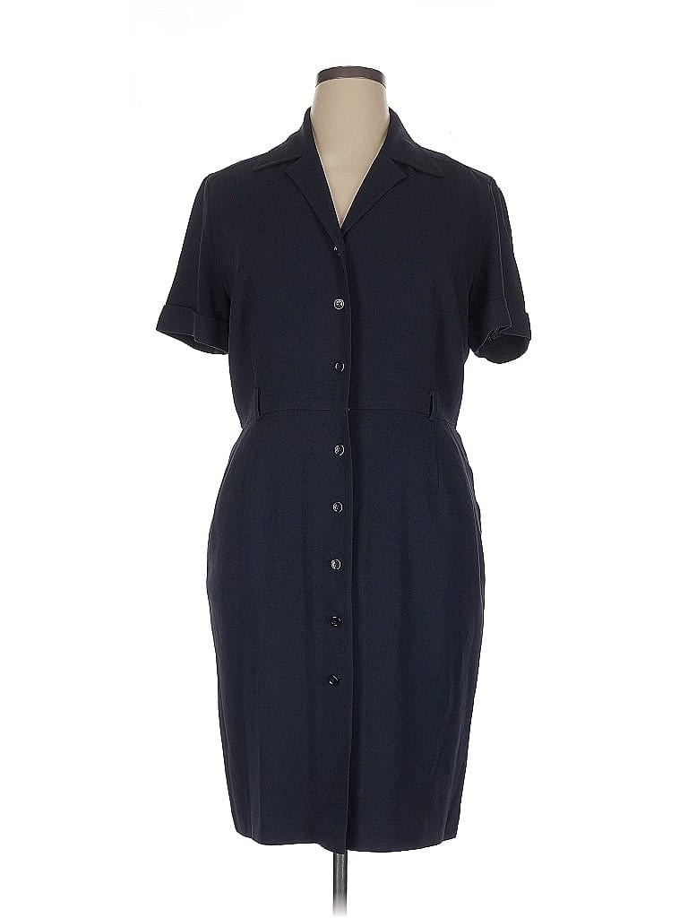 LINDA ALLARD ELLEN TRACY Pre-owned Casual Dress In Blue