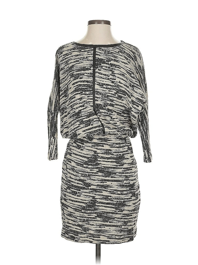 Pre-owned Nicole Miller Casual Dress In Gray