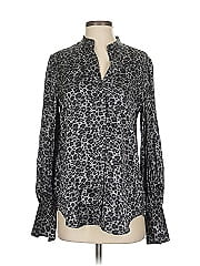 Equipment Long Sleeve Silk Top