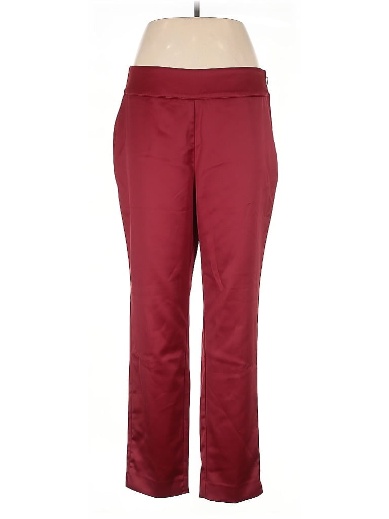 Pre-owned Soft Surroundings Casual Pants In Burgundy