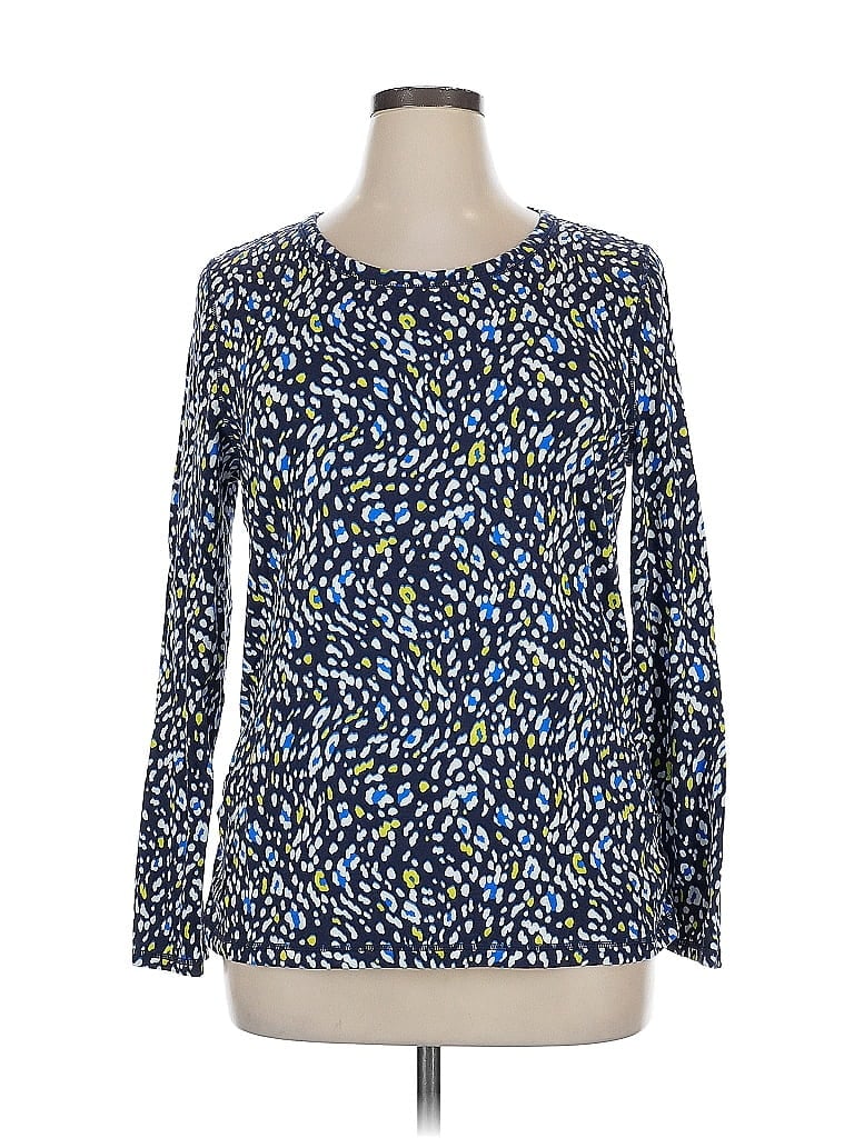 T by Talbots Blue Long Sleeve T-Shirt Size XL - photo 1
