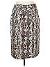 Eva Mendes by New York & Company Paisley Silver Casual Skirt Size L - photo 2
