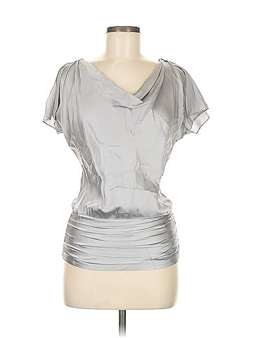 White House Black Market Short Sleeve Silk Top (view 1)