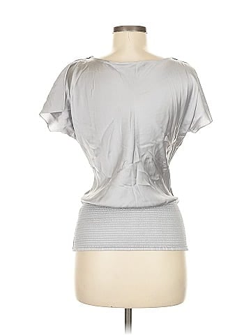 White House Black Market Short Sleeve Silk Top (view 2)