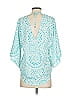 Love Sam 100% Polyester Teal 3/4 Sleeve Blouse Size S - photo 2