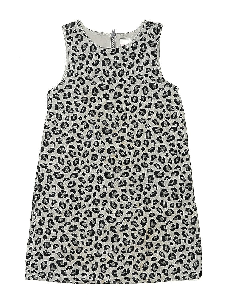 Gymboree 100% Cotton Animal Print Black Gray Dress Size 5 (big kids) - photo 1