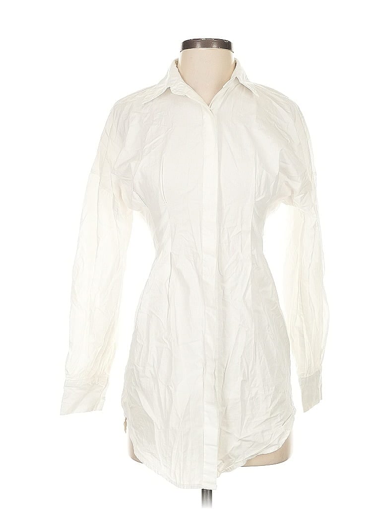 Click to view more detailed imagery on our partner's website Pre-owned Nasty Gal Inc. Long Sleeve Blouse In White