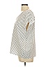 Hilary Radley 100% Polyester Polka Dots Ivory Short Sleeve Blouse Size L - photo 5