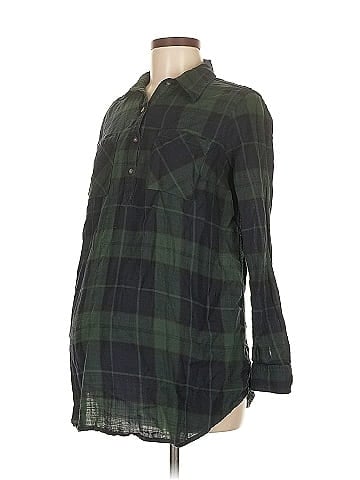 Liz Lange Maternity 3/4 Sleeve Button-Down Shirt (view 1)