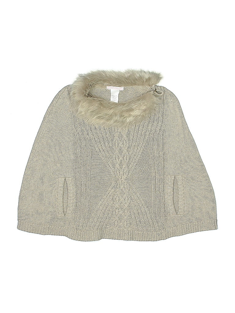 Janie and Jack 100% Cotton Solid Tan Poncho Size 6 (big kids) - photo 1