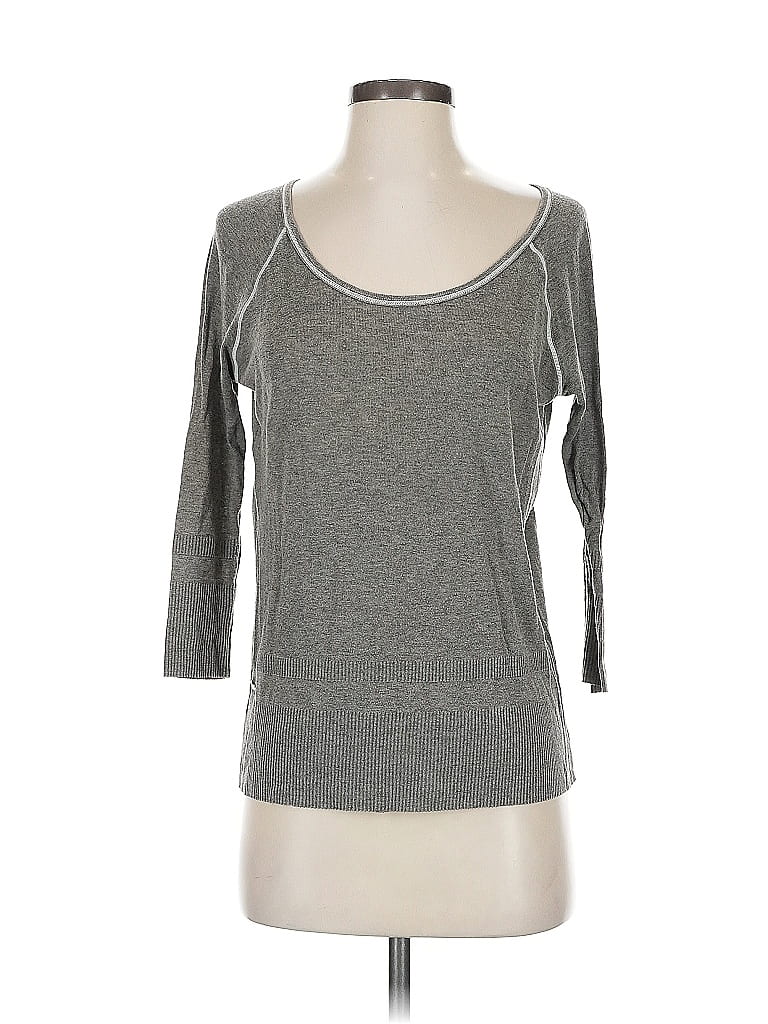 Lacoste Gray 3/4 Sleeve T-Shirt Size EU 36 / US 6 - photo 1