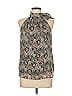 Veronica M. 100% Polyester Gray Sleeveless Blouse Size L - photo 1