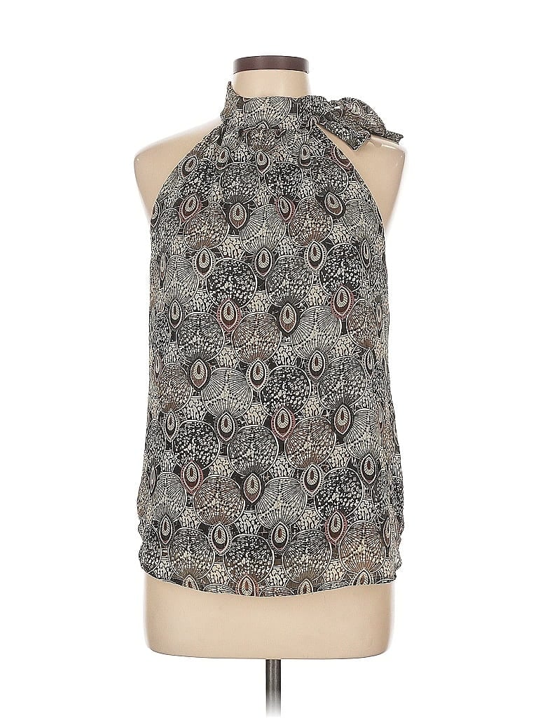 Veronica M. 100% Polyester Gray Sleeveless Blouse Size L - photo 1