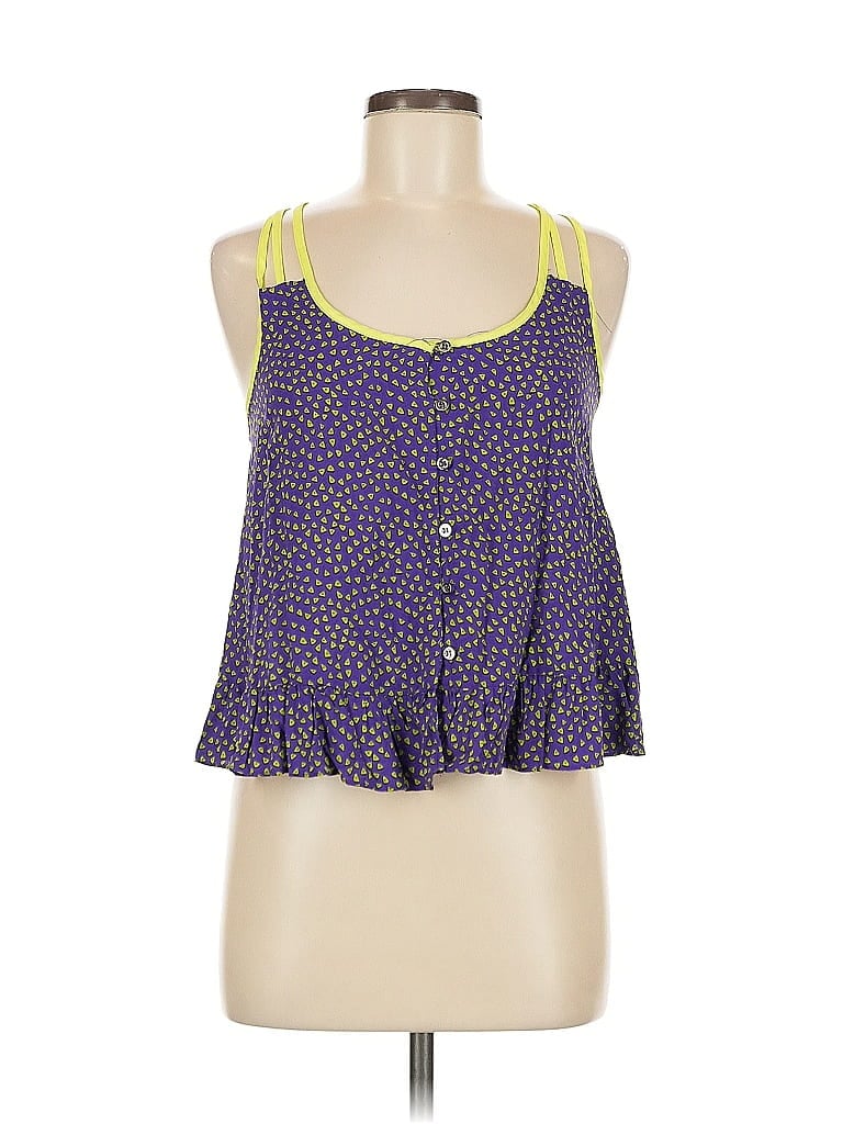 Pre-owned Kirra Sleeveless Blouse In Purple
