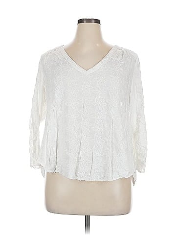 H&M L.O.G.G. 3/4 Sleeve Blouse (view 1)