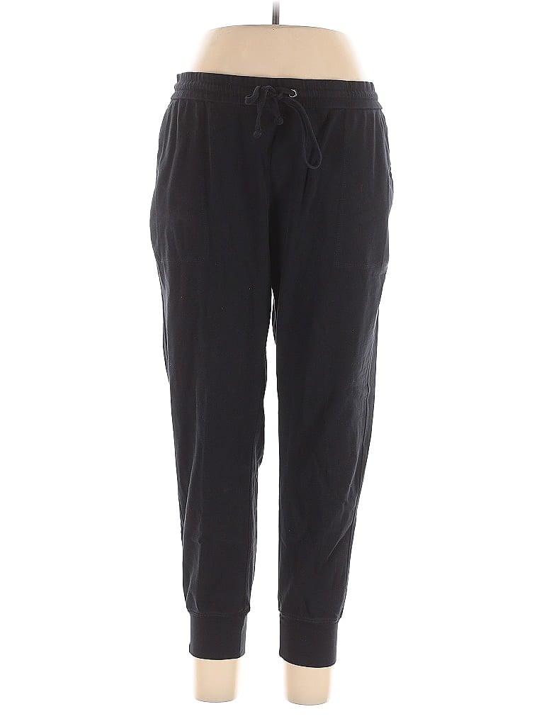 Barefoot Dreams 100% Cotton Solid Black Casual Pants Size 1X - photo 1