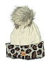 Panache Animal Print Ivory Beanie One size - photo 1