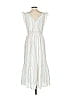 Ann Taylor LOFT Stripes White Casual Dress Size 2 - photo 2