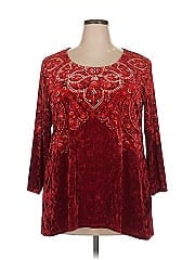 Jm Collection 3/4 Sleeve Blouse