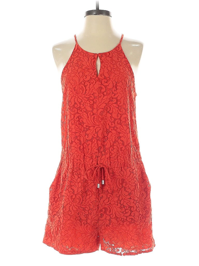 Pre-owned Mossimo Romper In Red