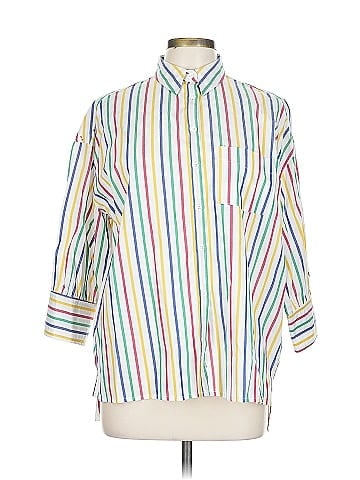 Pomander Place 3/4 Sleeve Button-Down Shirt (view 1)