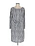 Armani Exchange 100% Polyester Stripes Gray Casual Dress Size L - photo 1
