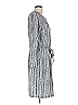 Armani Exchange 100% Polyester Stripes Gray Casual Dress Size L - photo 3
