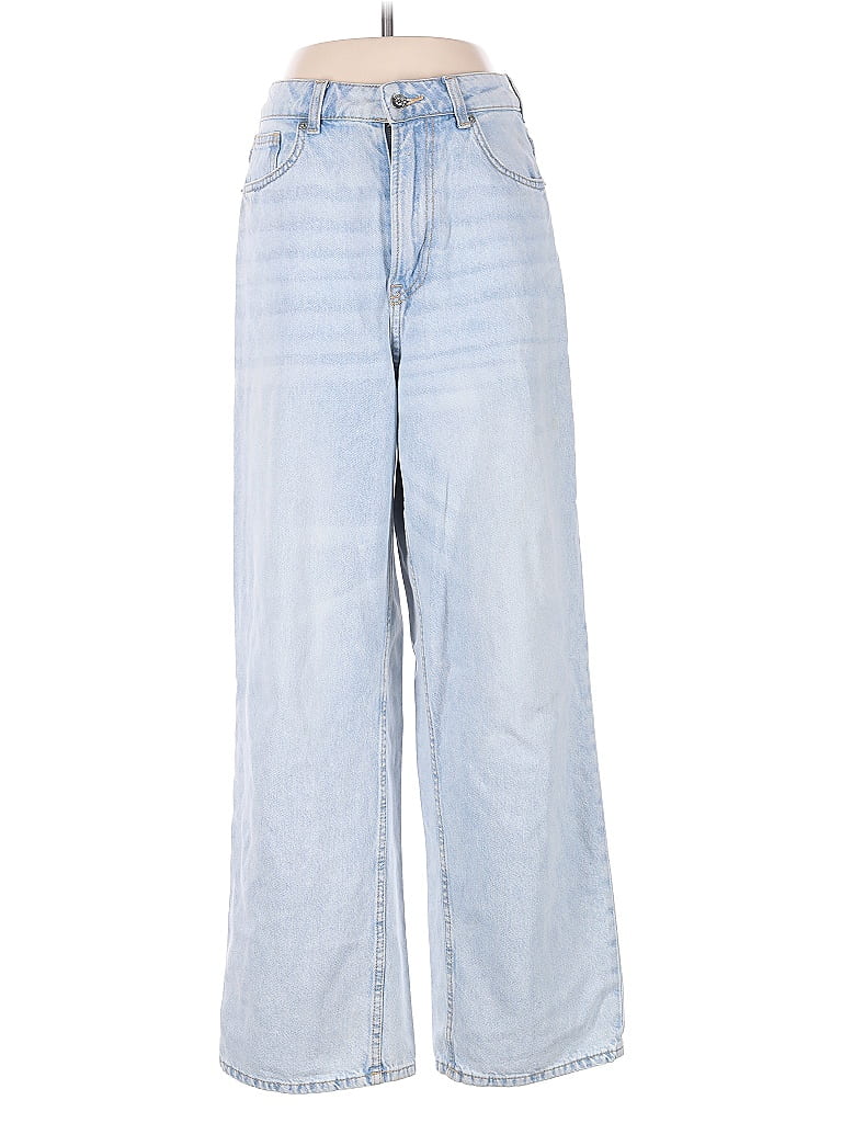 Divided by H&M Stripes Blue Jeans Size 4 - photo 1