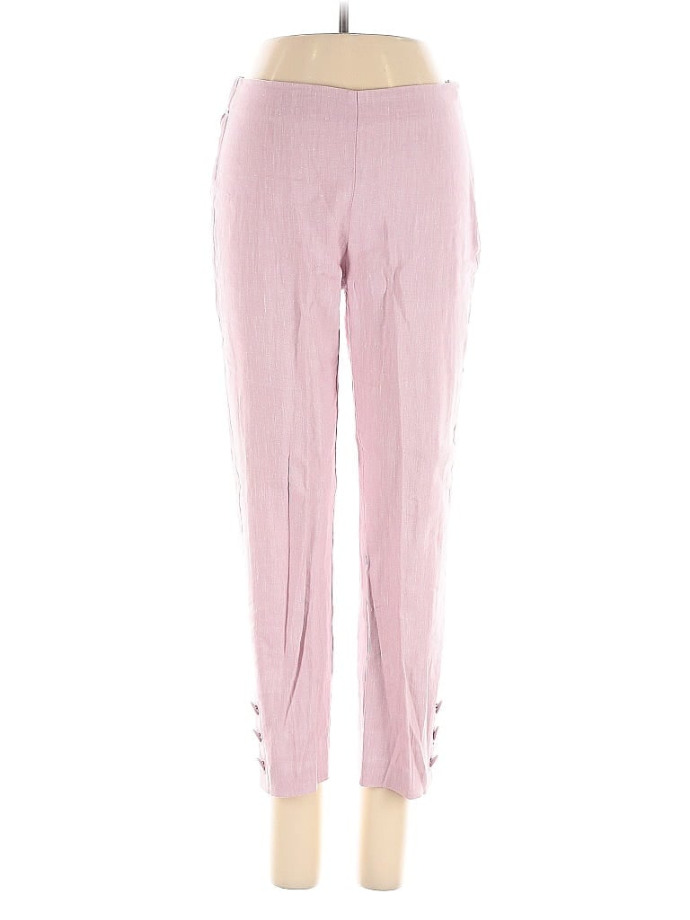 Pre-owned Jjill Linen Pants In Pink