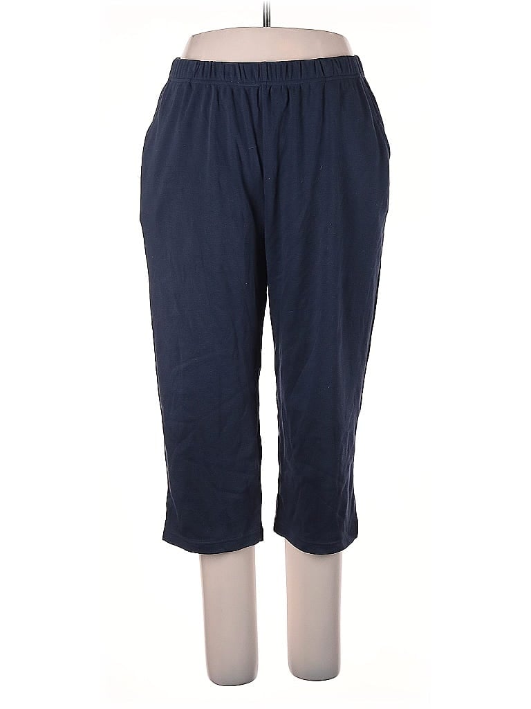 Woman Within Solid Blue Casual Pants Size 18 - photo 1