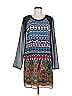 Desigual 100% Polyester Graphic Gray Casual Dress Size EU 40 / US 10 - photo 1