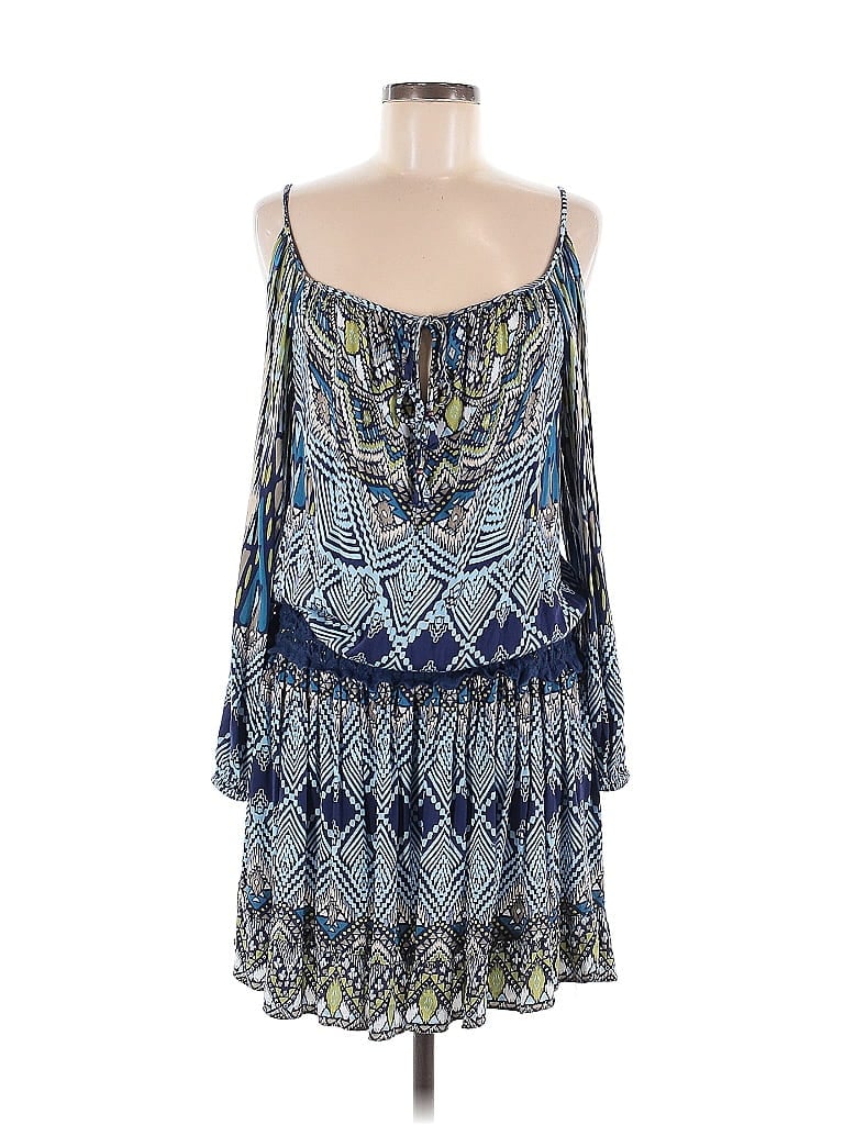 Hale Bob Paisley Blue Casual Dress Size M - photo 1