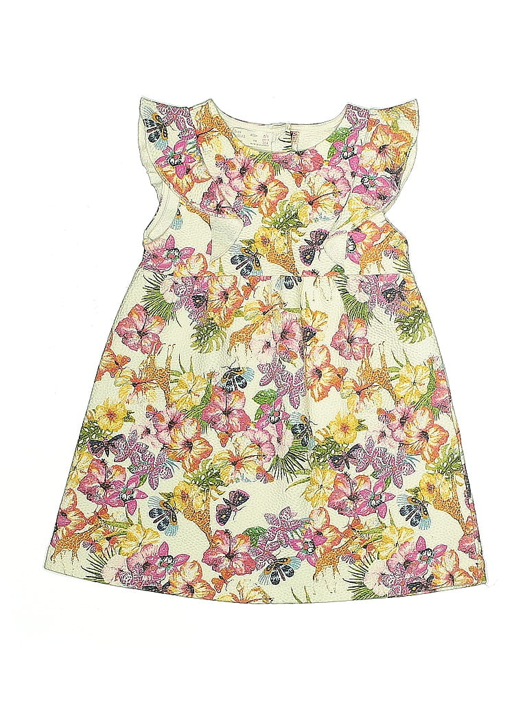 Zara Baby Print Yellow Dress Size 3 - 4 - photo 1